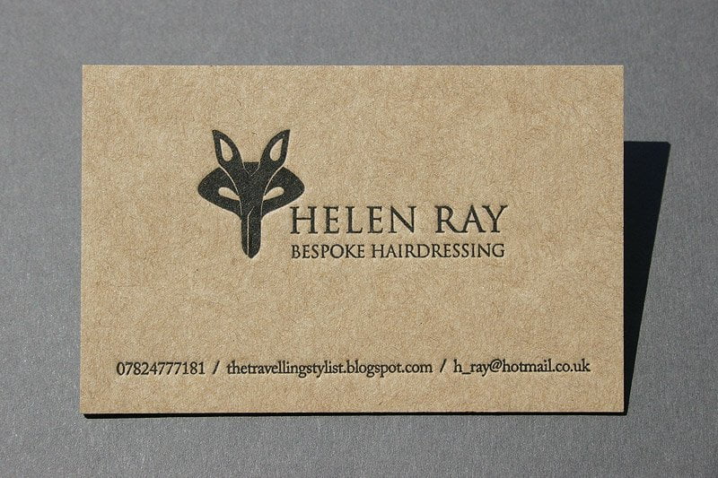 美髮名片設計business card design helenRay1