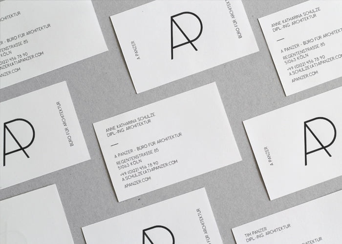 A Panzer 建築公司、個人工作室–整體規劃設計案例推薦 VI 設計、名片設計 3 VI視覺識別系統|VI視覺設計