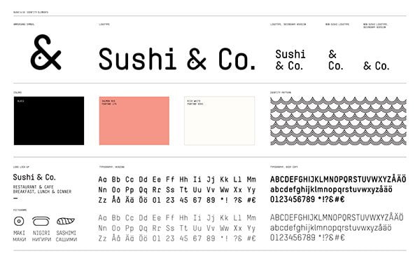 Sushi&Co 日式複合式餐廳創意LOGO設計 4 創意餐廳LOGO|創意LOGO|日式餐廳LOGO設計