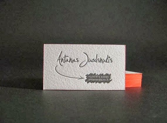 書寫字體名片設計