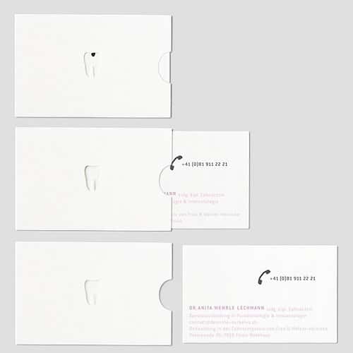 A demonstration of a cured tooth