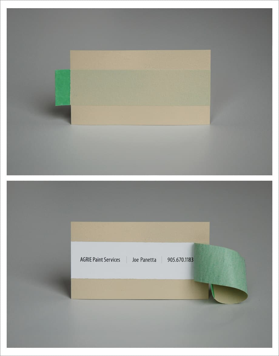 名片設計．油漆塗料、油漆粉刷師傅、室內裝修、裝潢工班名片案例