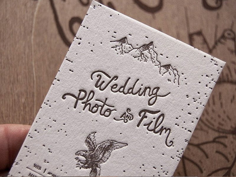 復古風名片設計|婚紗攝影名片設計|攝影師名片式設計