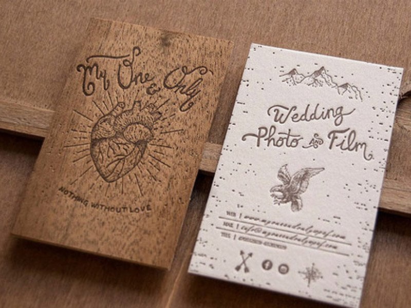 復古風名片設計|婚紗攝影名片設計|攝影師名片式設計