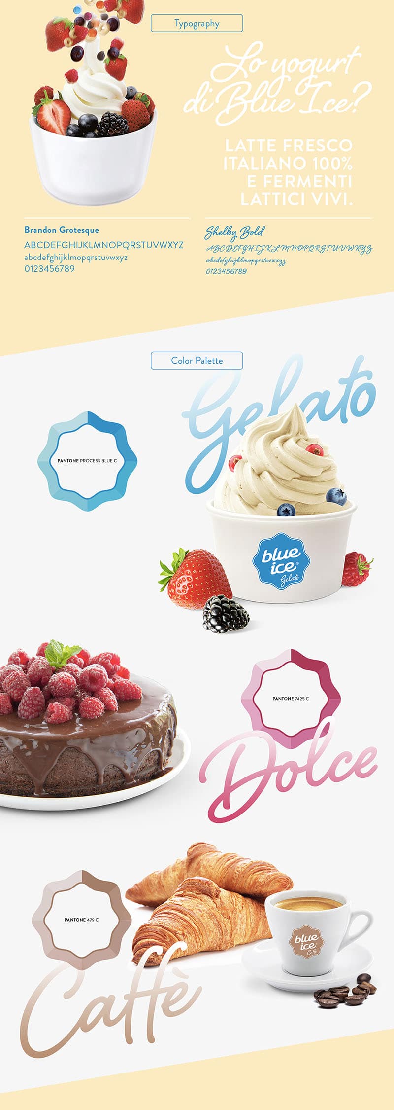 冰淇淋連鎖加盟店、品牌重塑整體企業識別 LOGO 設計