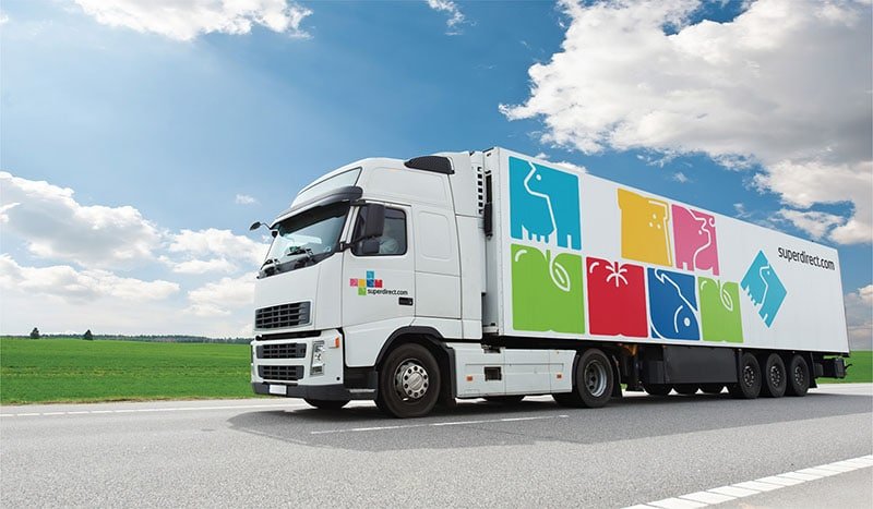 新鮮有機農產品網路購物商店–童趣風格企業識別 LOGO 、CIS 設計推薦 18 送貨車