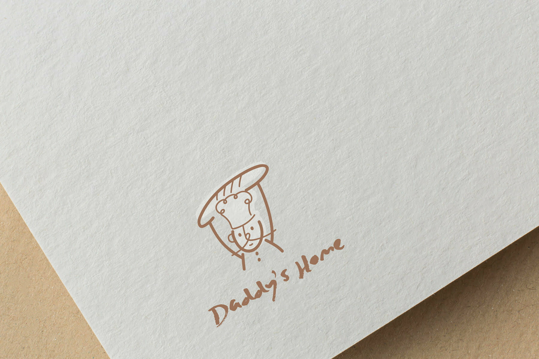 Daddy‘s home：—親切的老爸插畫logo設計。