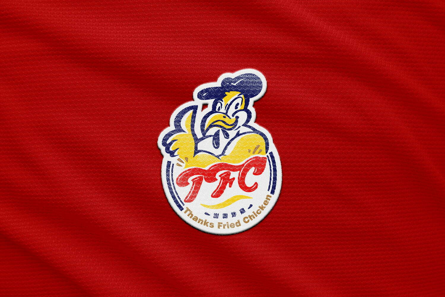 6款活潑輕快的logo設計,為品牌形塑獨一無二的美式風格。 7 謝謝炸雞